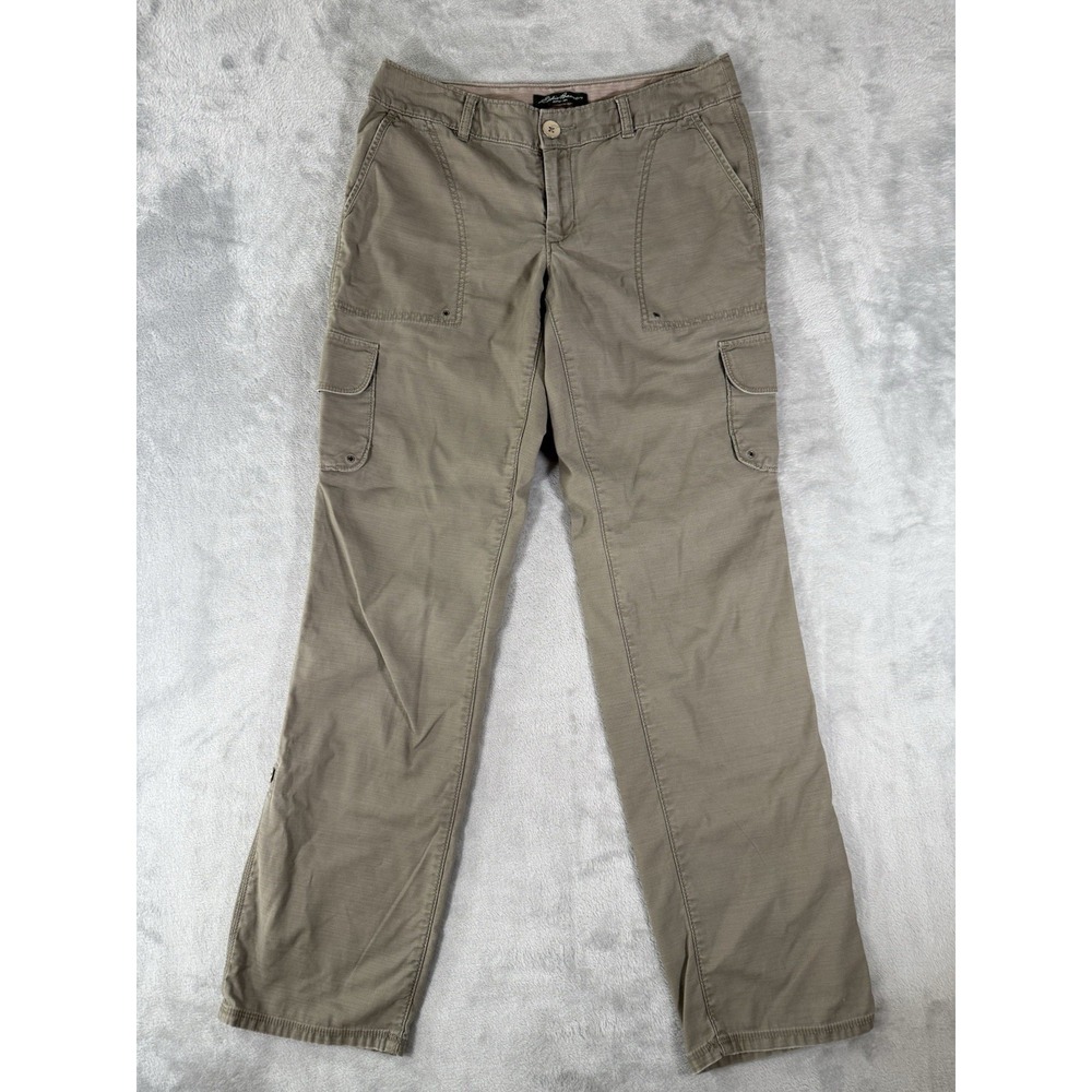 Eddie Bauer Pants‎ Women's 2 Green Cargo Roll Up Hiking Outdoor